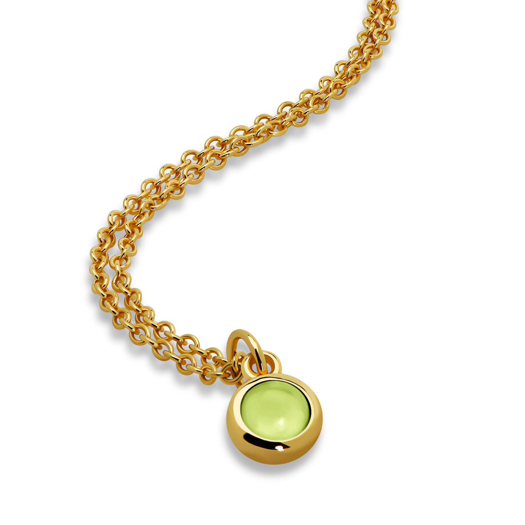 August Semi-Precious Birthstone Necklace