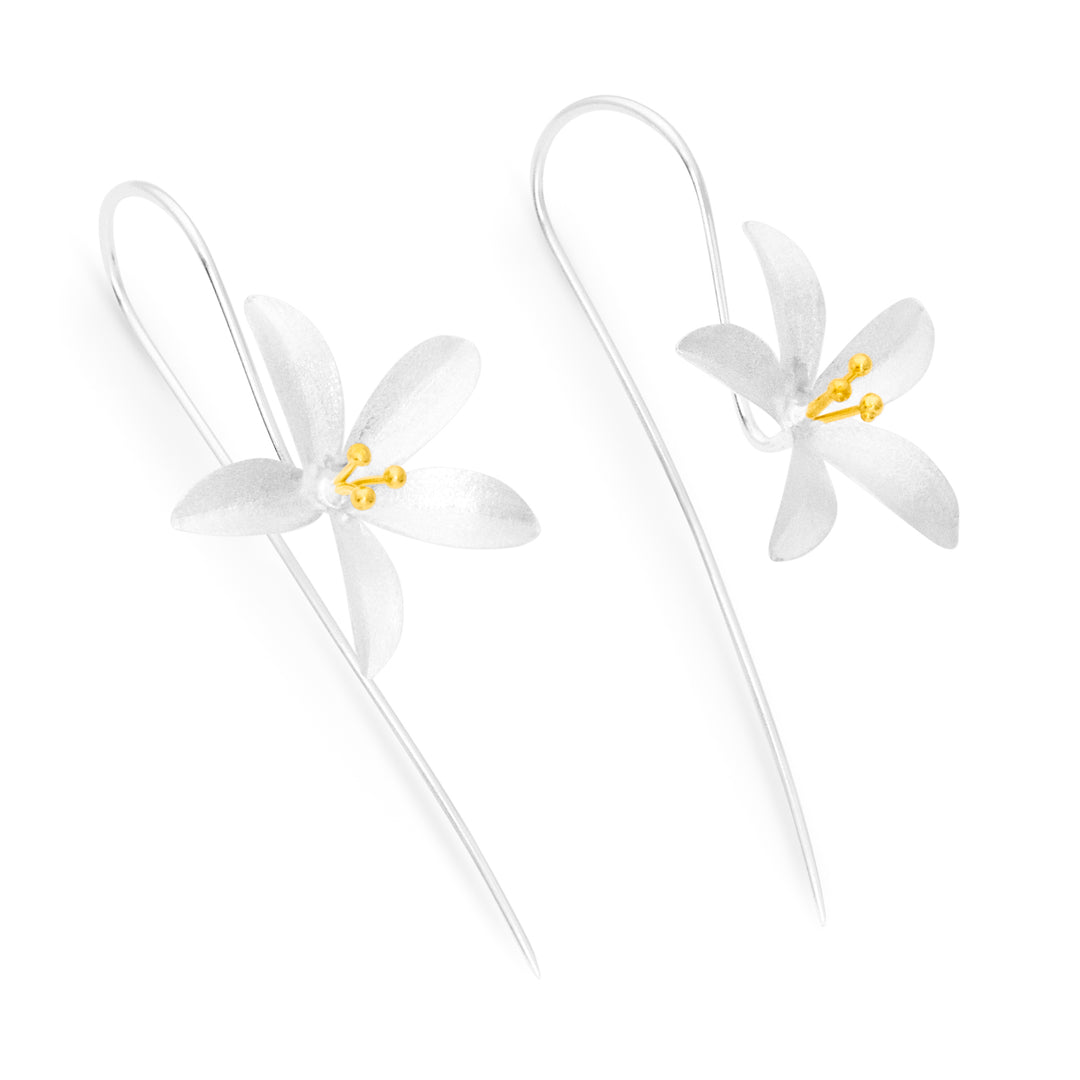 Tropical Lily Flower Earrings (E40531)