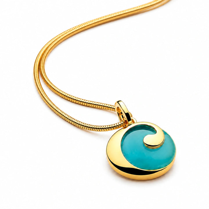 Gold Grecian Sea Pendant