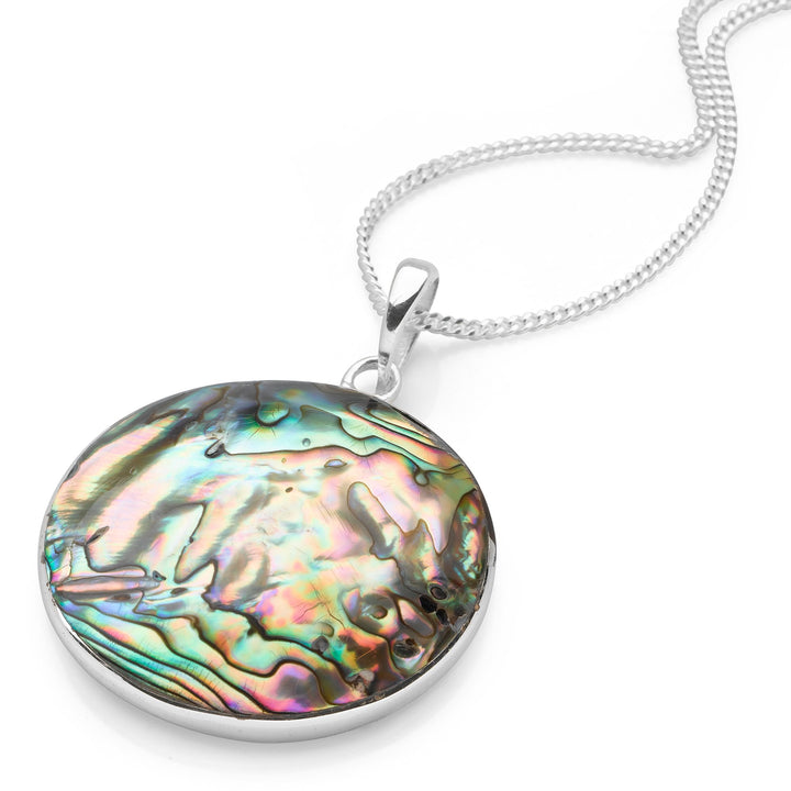 Silver Surf Curl Medium Pendant