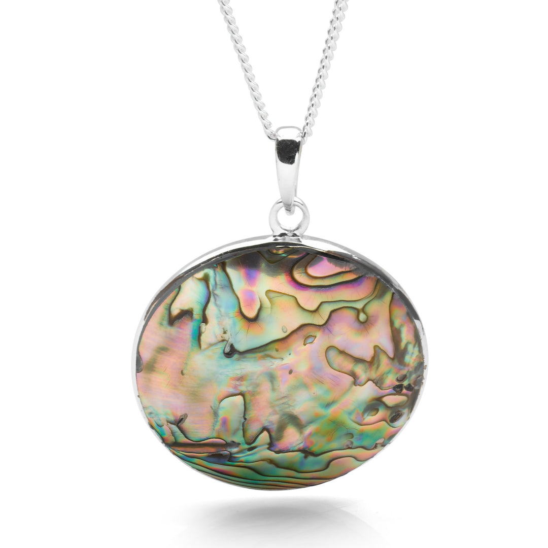 Silver Surf Curl Medium Pendant
