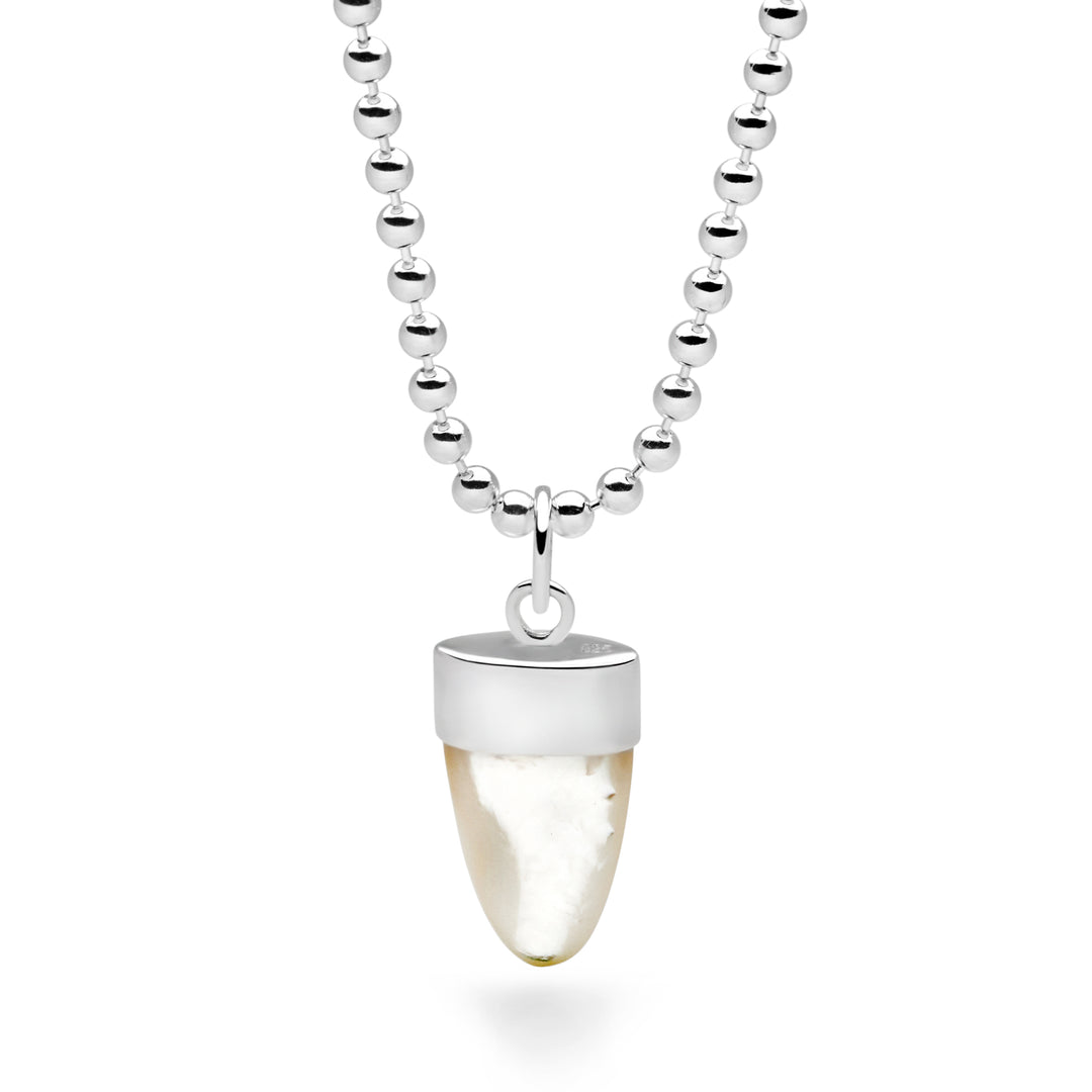 Mother of Pearl Shark Tooth Pendant
