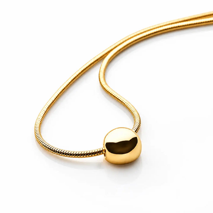 Stella Gold Pebble Pendant
