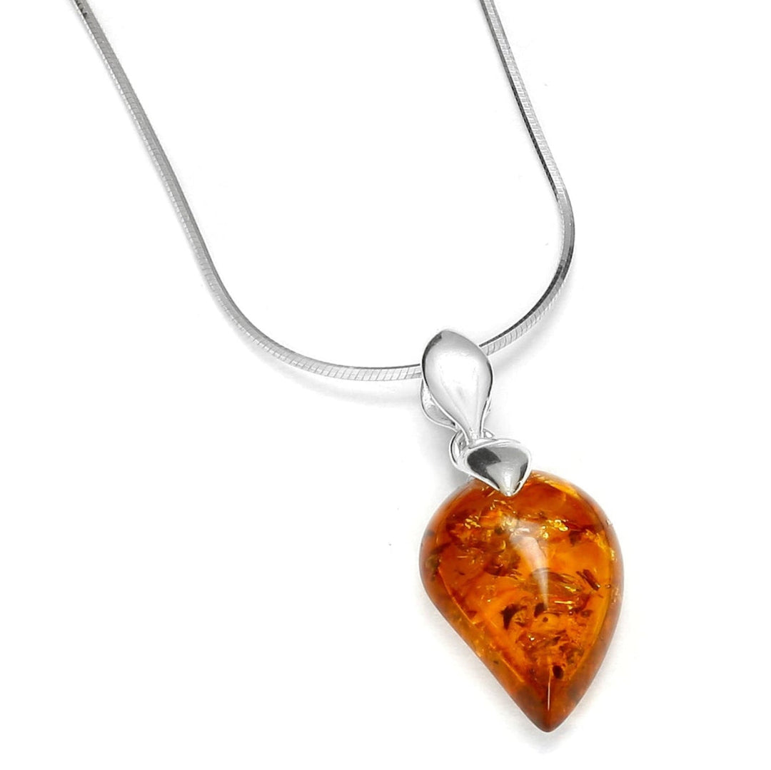 Amber Dew Drop Necklace