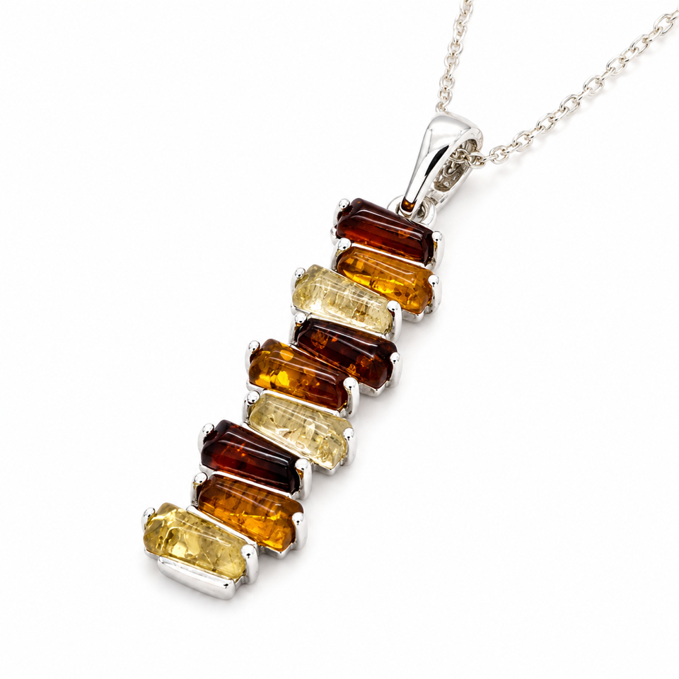Rainbow Amber Necklace