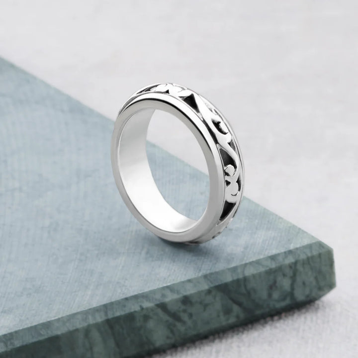 Bali Swirl Spin Ring