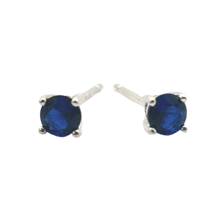 Sapphire Zirconia Studs