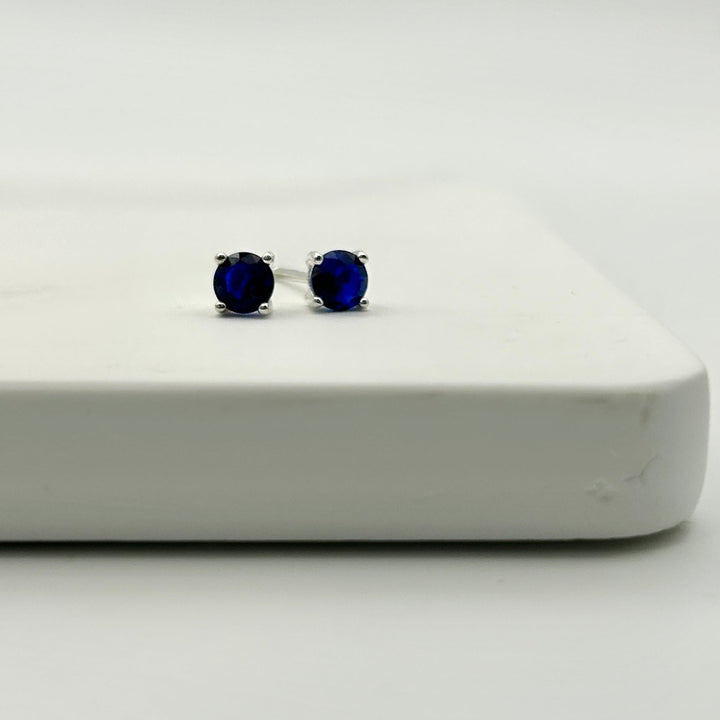 Sapphire Zirconia Studs