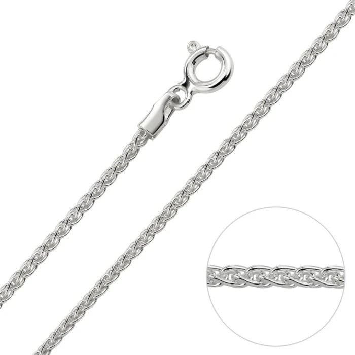 Silver Spiga Chain 1.65mm