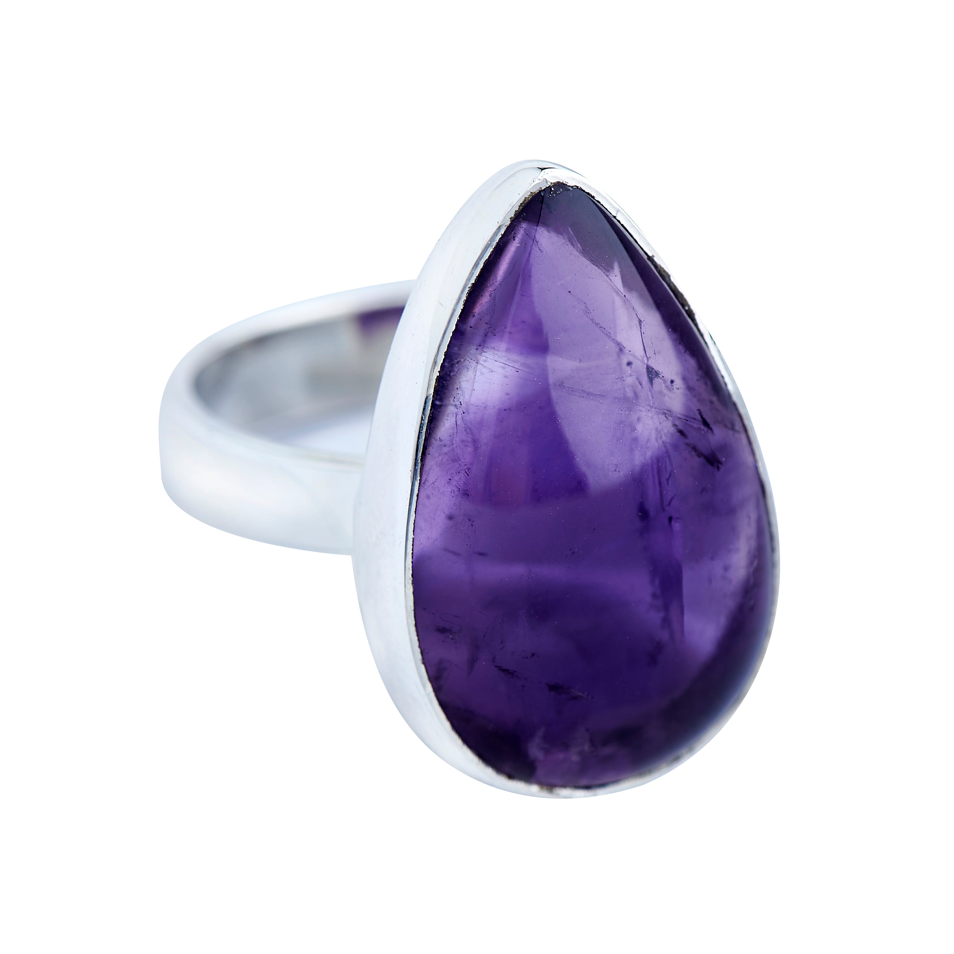 Teardrop on sale amethyst ring