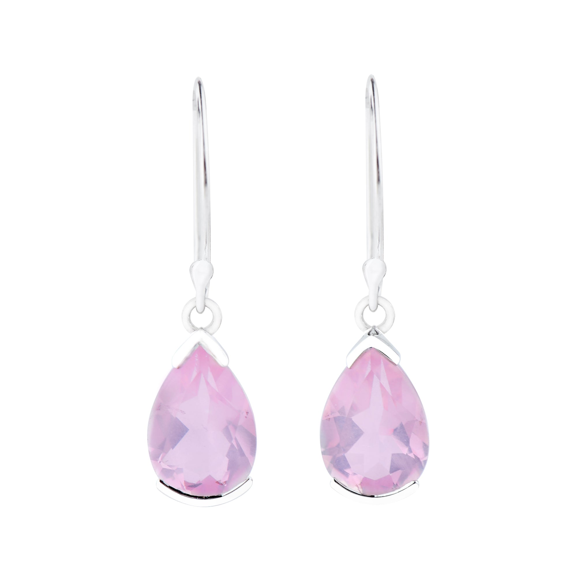 DWS Women 925 Fine Sterling Silver Natural Rose Quartz Gemstone Dangle  Earring., 5.21 at Rs 1400/pair in Jaipur