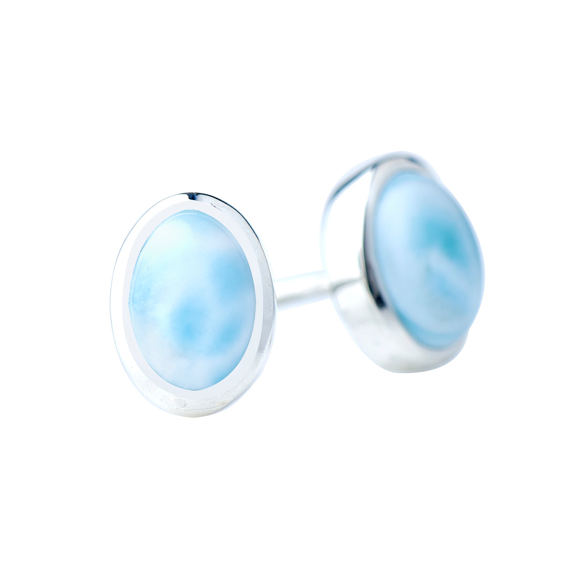 Larimar Stud Earrings B89E01