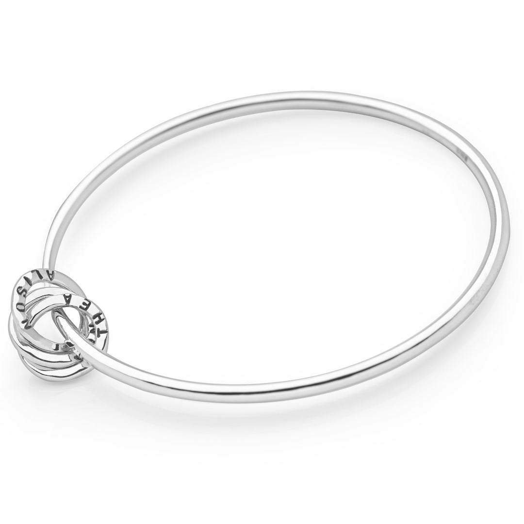 Personalised Silver Russian Rings Bangle (BGL6741)