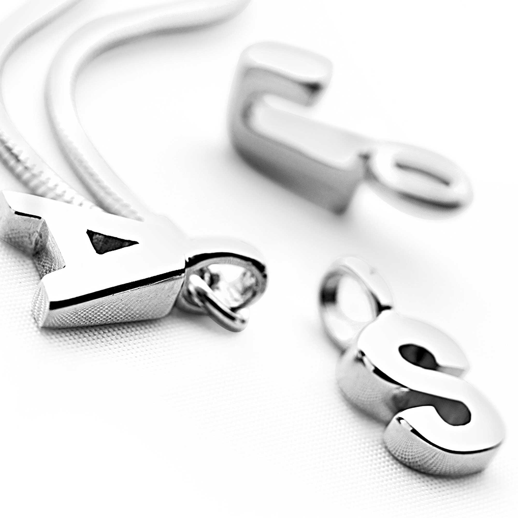 Silver Initial ID Pendant – Silver Australia
