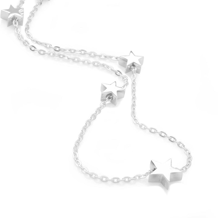 Shooting Stars Silver Necklace (CHN11771)