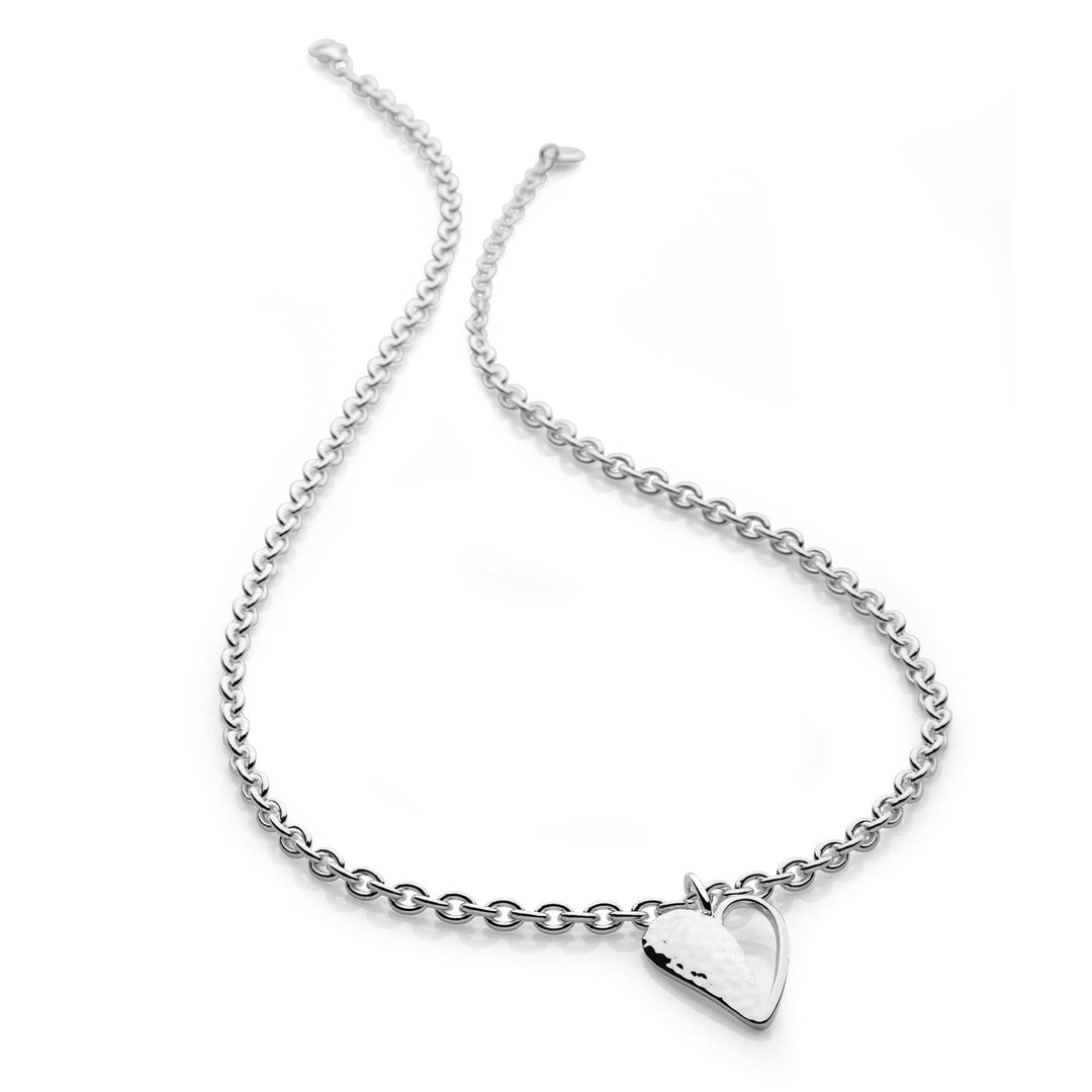 Ayacucho Silver Heart Necklace (CHN11881)