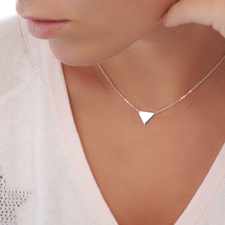 Silver Triangle Chain - For Layering (CHN8651)