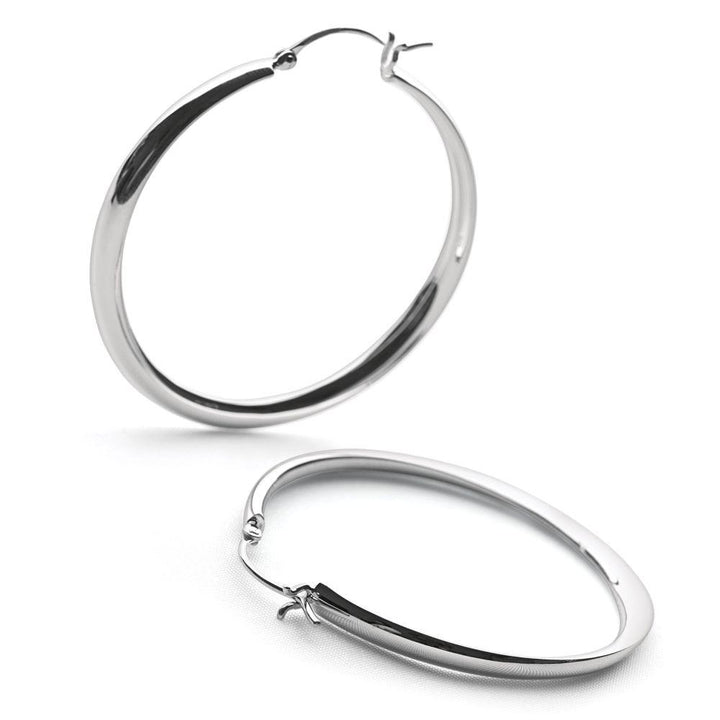 925 sterling silver hoop earrings (E23261)