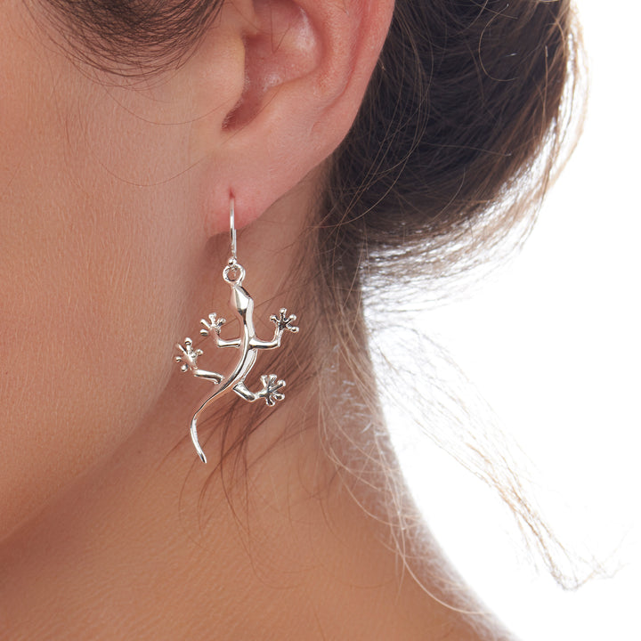 Gecko Silver Earrings (E42961)