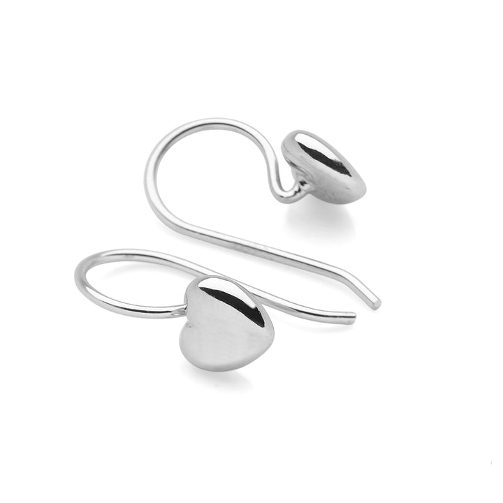 Cute Curvy Heart Earrings (E44551)
