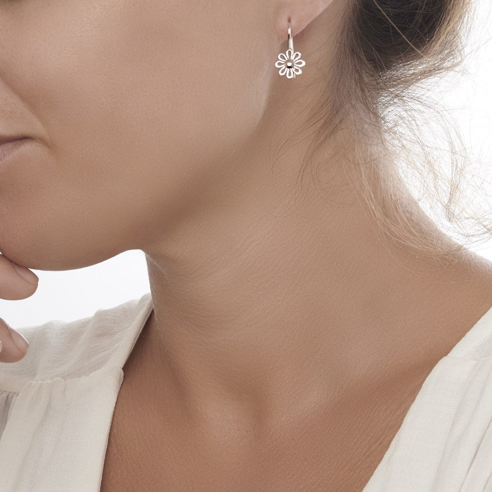 Silver Daisy Earrings (E46001)