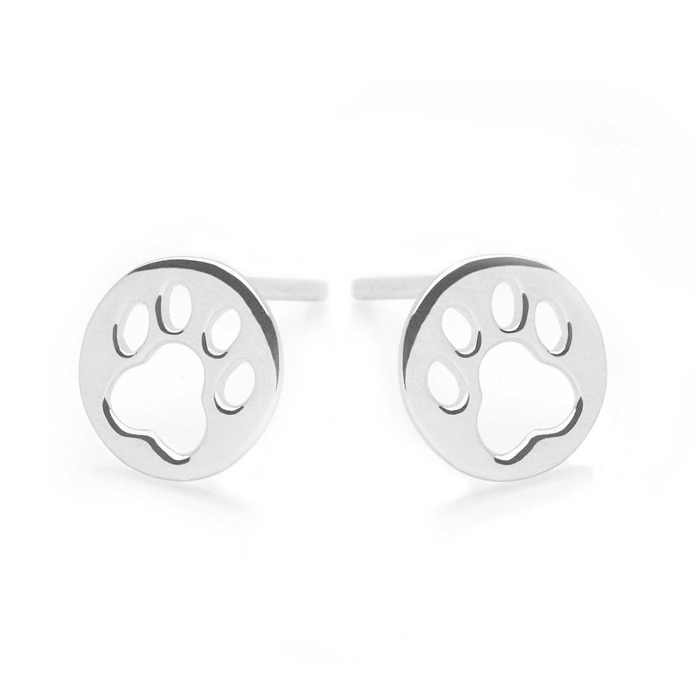 Perfect Paw Silver Earrings (E47711)