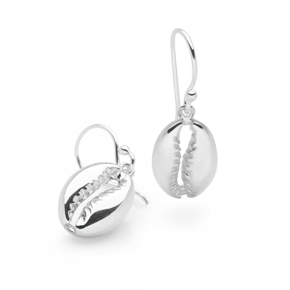 925 sterling silver seashell earrings (E48901)