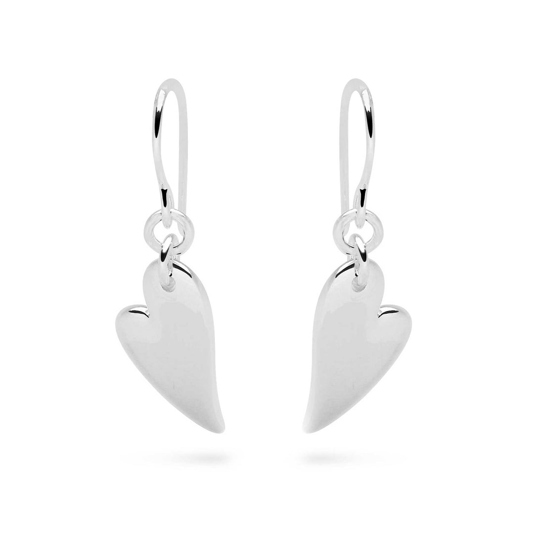 925 sterling silver heart earrings