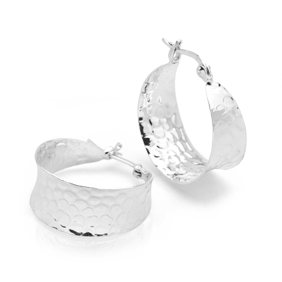 Gypsy Belle Hammered Hoops - Large (E51841)