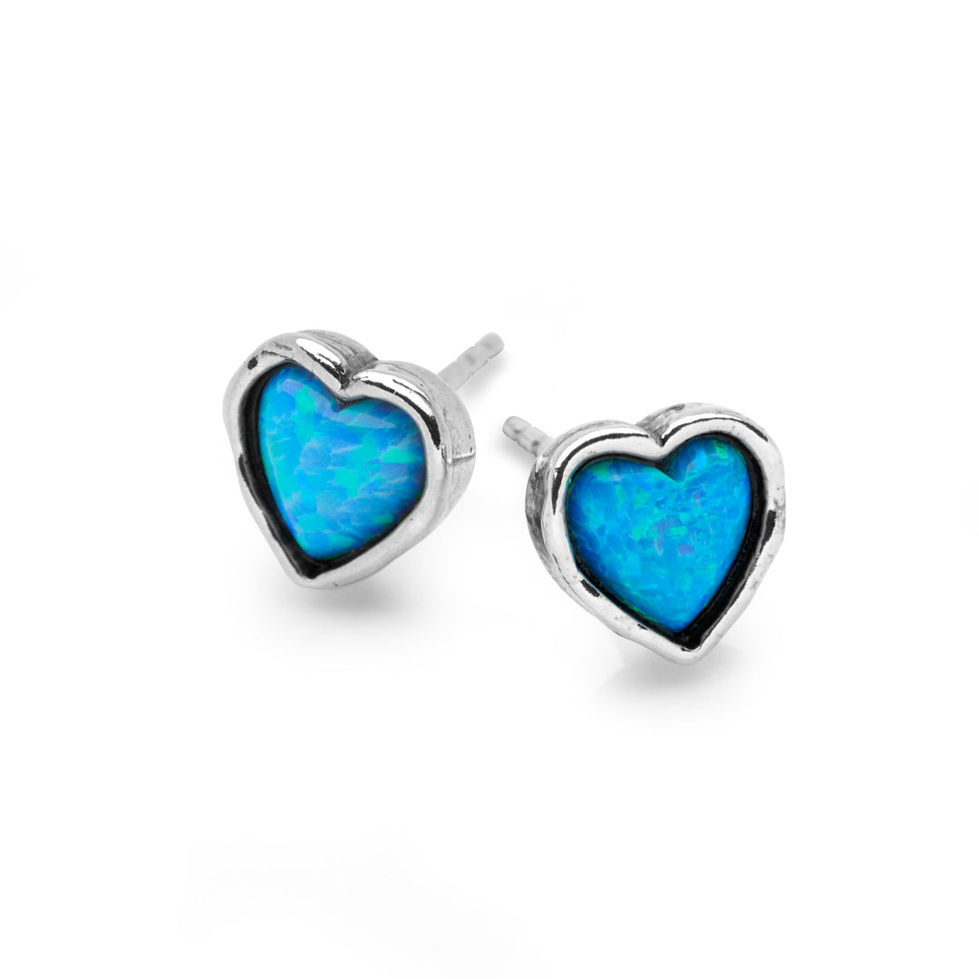 Opal Heart Earrings (E52721)