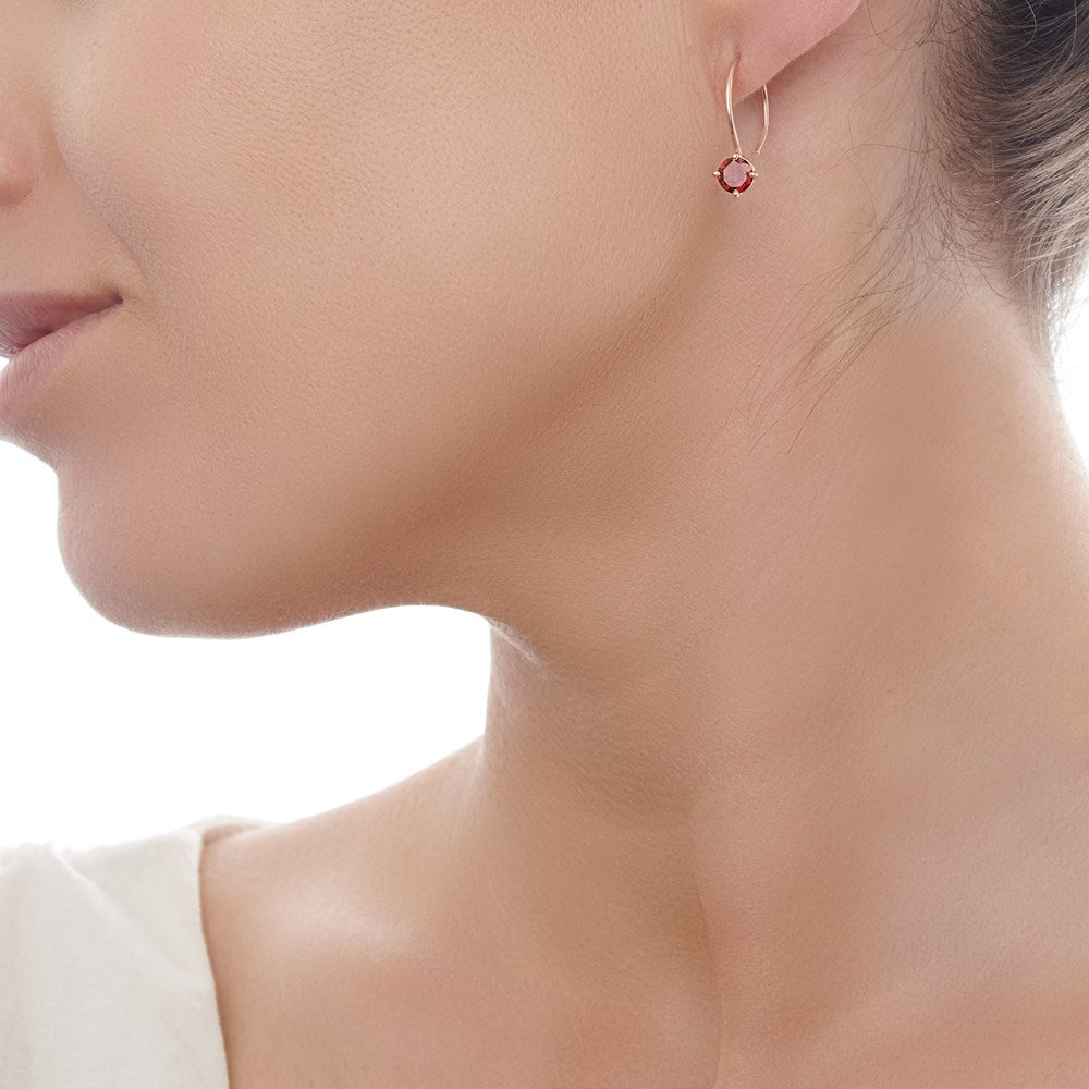 Garnet Arora Earrings (E53221)