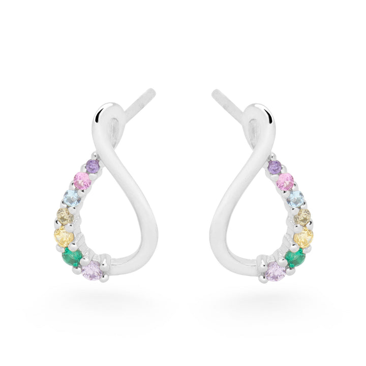 Rainbow Infinity Earrings (E53441)