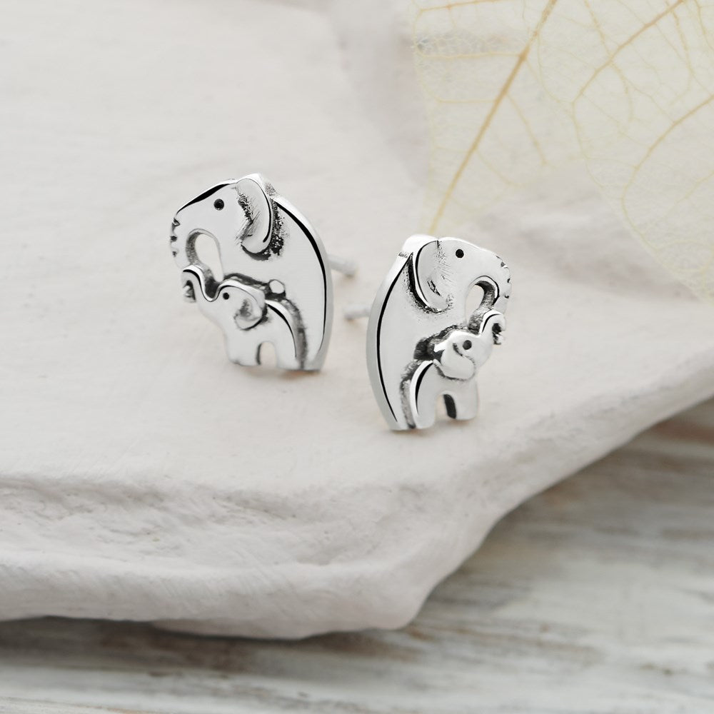 Mother & Baby Embrace Studs (E54791)