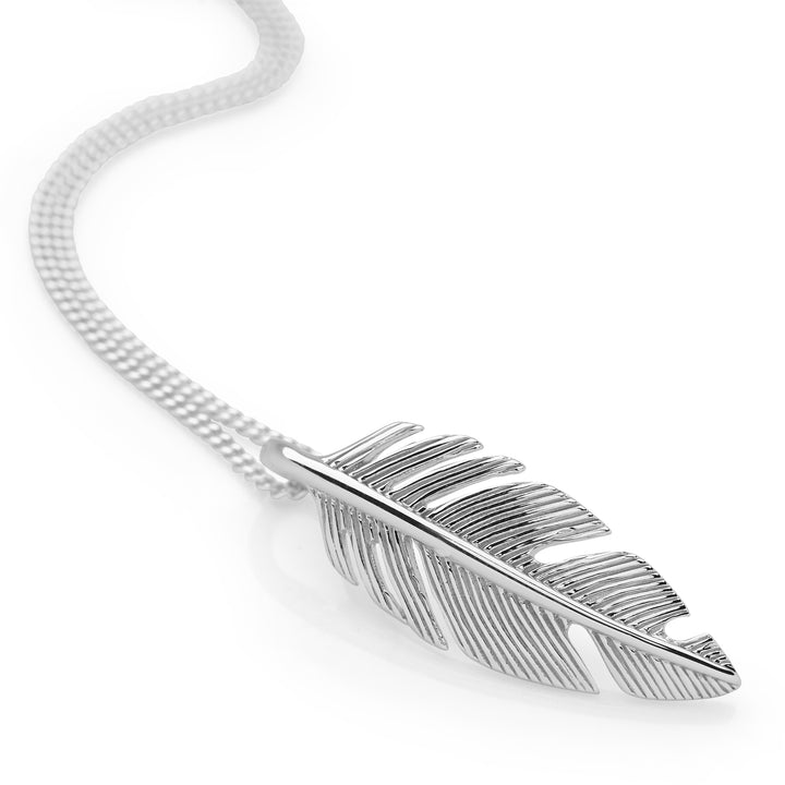 Spiritual Sky Feather Necklace (P26621)