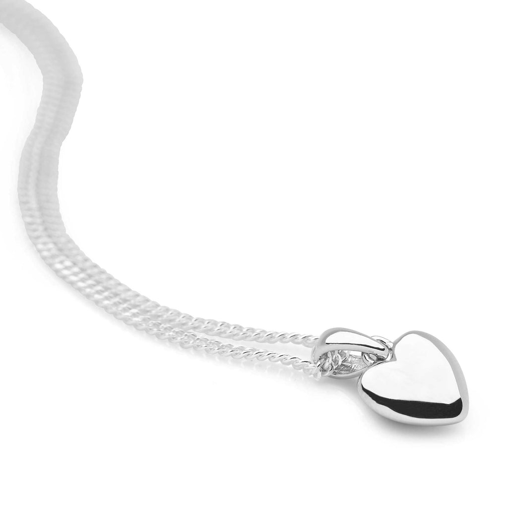 Dainty Heart Pendant P27821 925 Sterling Silver Heart Pendant Silver Australia