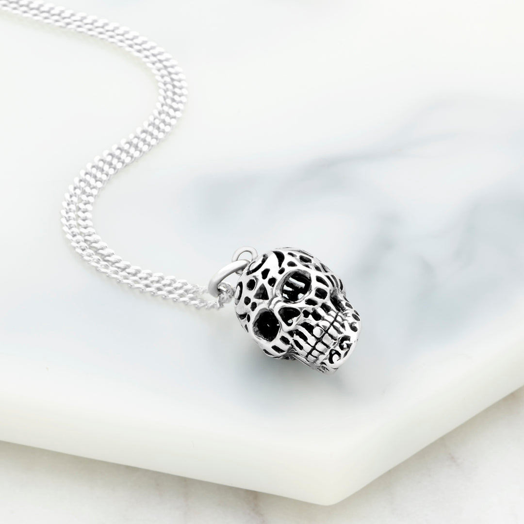 Silver Skull Pendant (P27971)