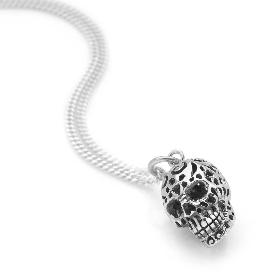 Silver Skull Pendant (P27971)