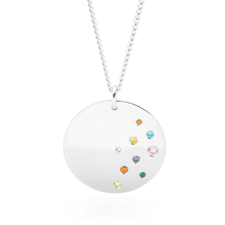 Rainbow Pop Silver Necklace (P29051)