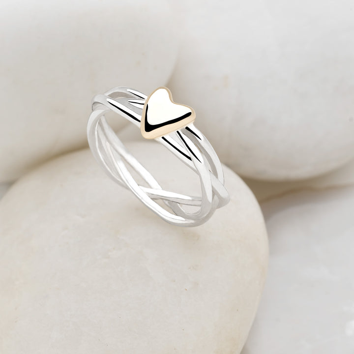 Golden Hearted Ring (R10081)