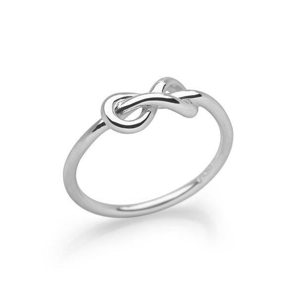 925 sterling silver infinity symbol ring (R16771)