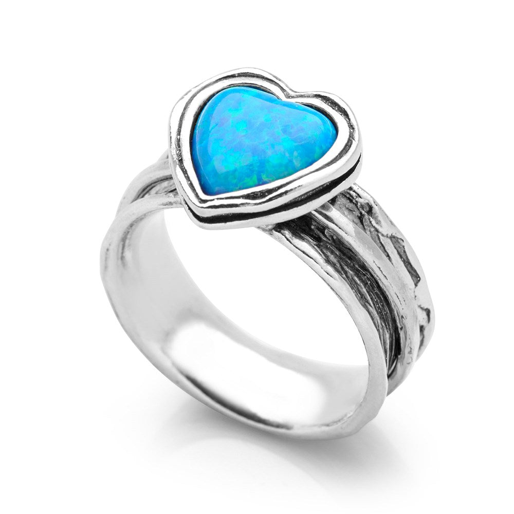 Mystic Heart Opal Spin Ring (R22041)