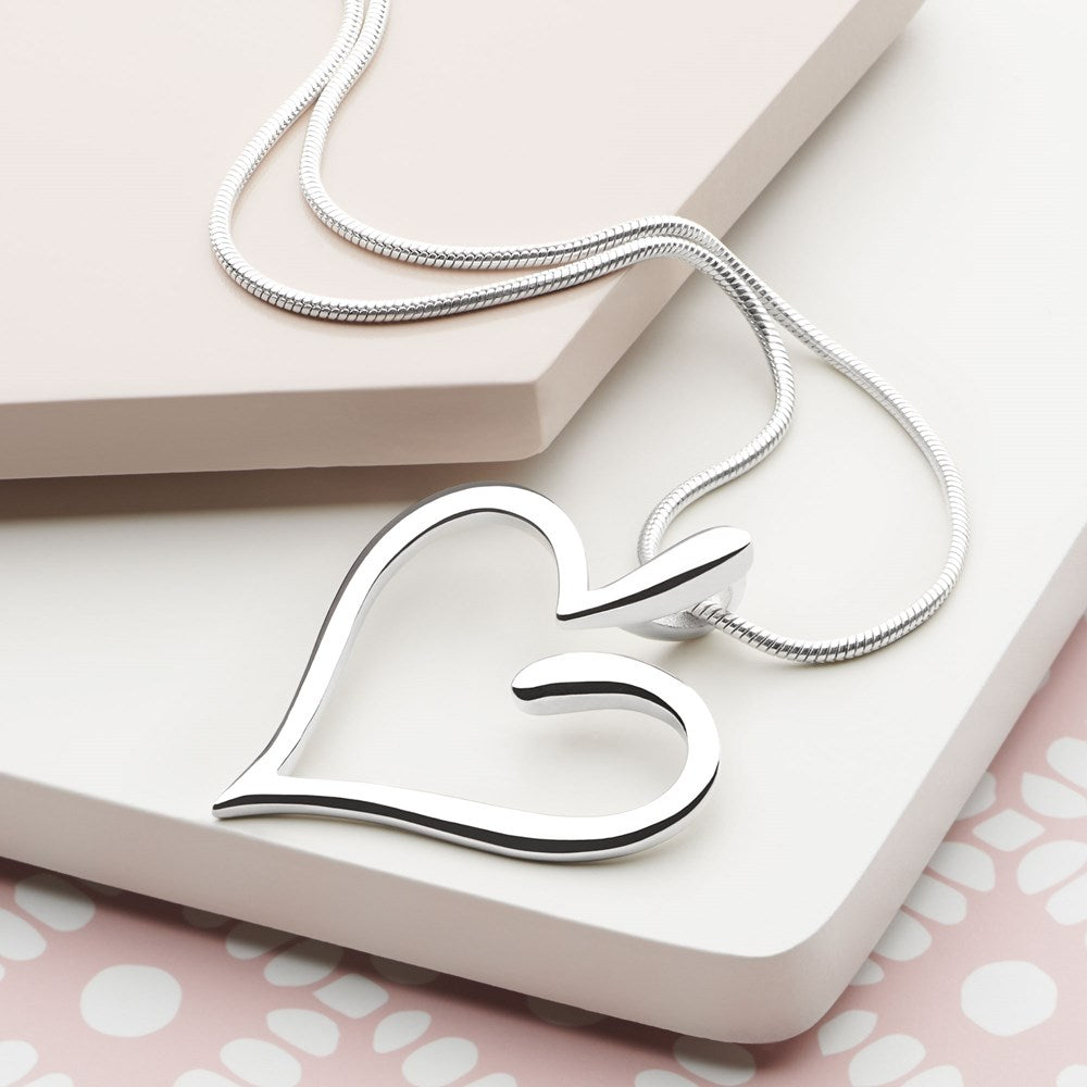 Love Heart Swirl Silver Set (SET4651)