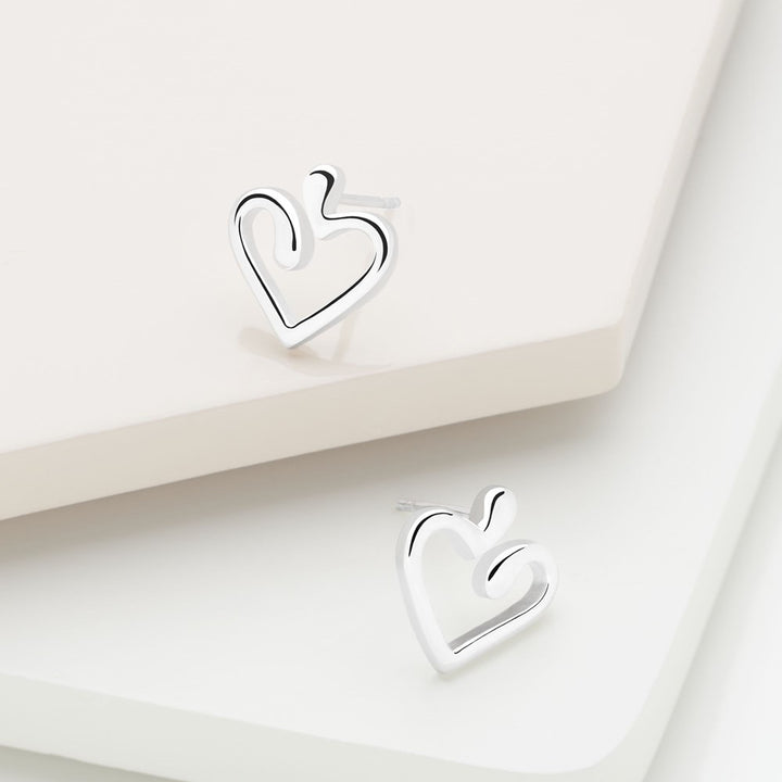 Love Heart Swirl Silver Set (SET4651)